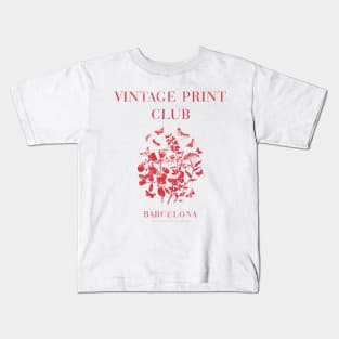 Vintage Print Club. Botanical Illustration Kids T-Shirt